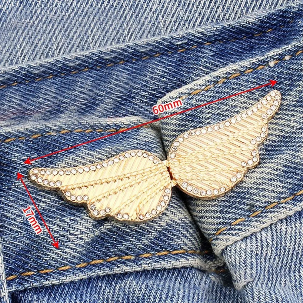 Adjustable Metal Waist Clip Button for Jeans & Trousers