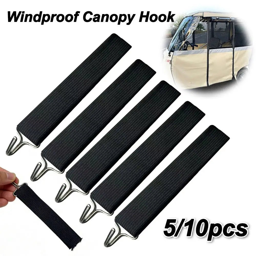 Universal Tricycle Canopy Hook – Windproof Elastic Rain Curtain