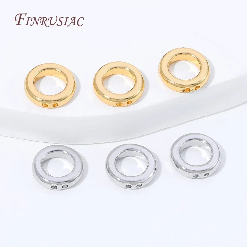 18K Gold Plated Brass Cord End Beads – 4mm DIY Jewelry Findings