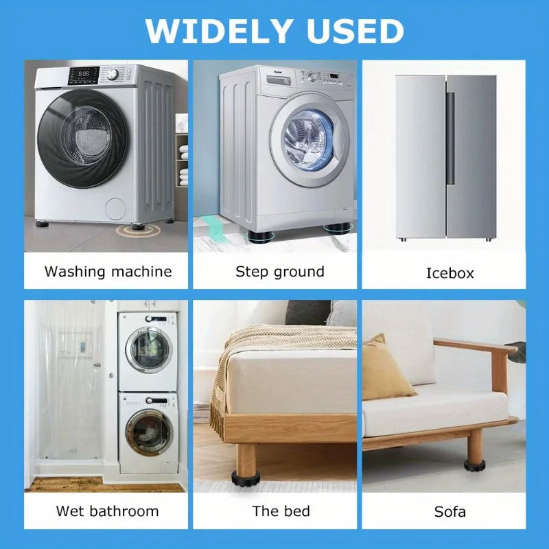 4-Pack Anti-Vibration Pads for Washing Machine & Appliances
