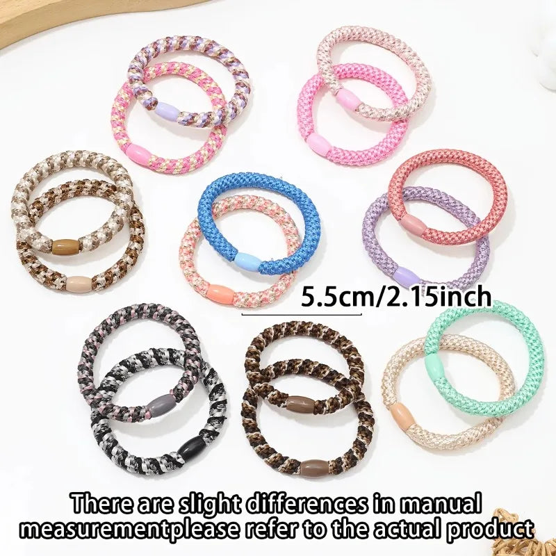 13-Pack Multicolor High-Stretch Hair Ties for Women