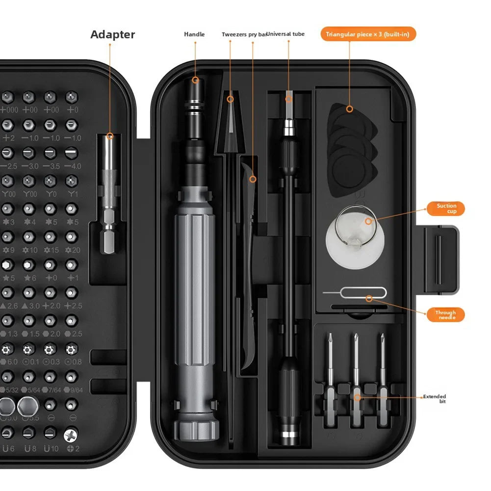DAZZLEEX 150-in-1 Precision Screwdriver Kit | 120 Magnetic Bits