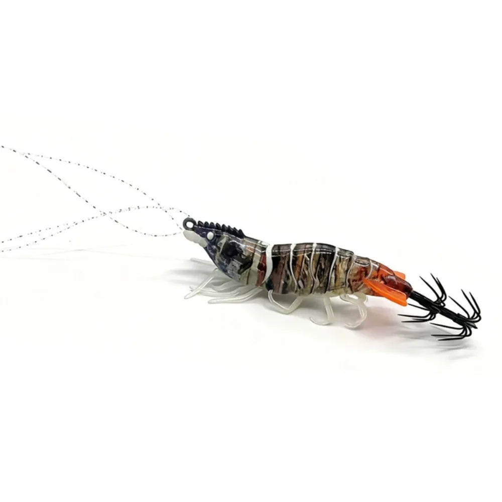Squid Jig Wood Shrimp Lure 80mm 6.6g – Sinking Sea Fishing