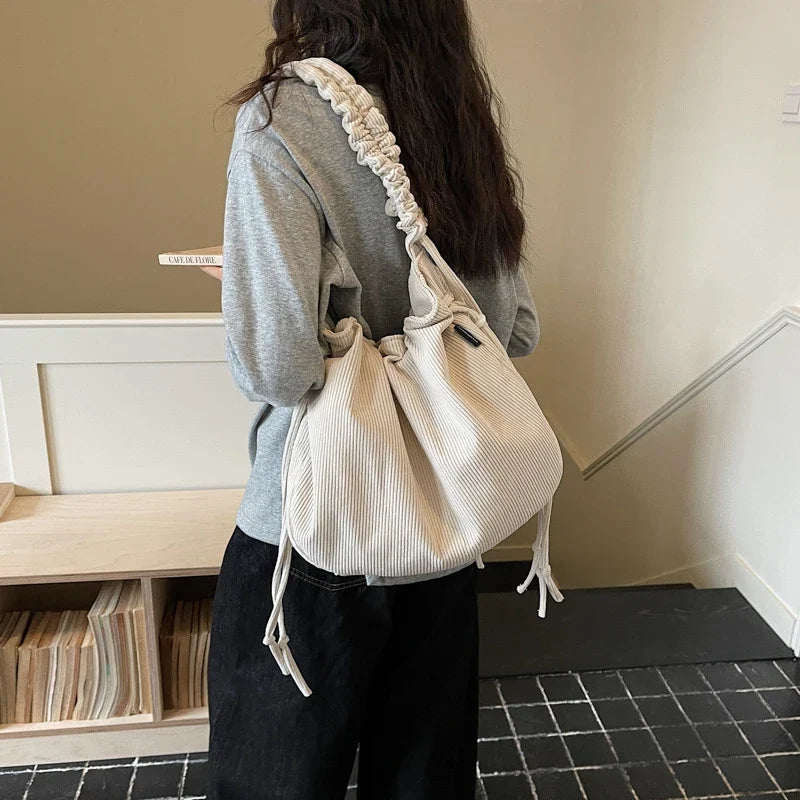 Korean Corduroy Crossbody Cloud Bag – Women's Shoulder Bag
