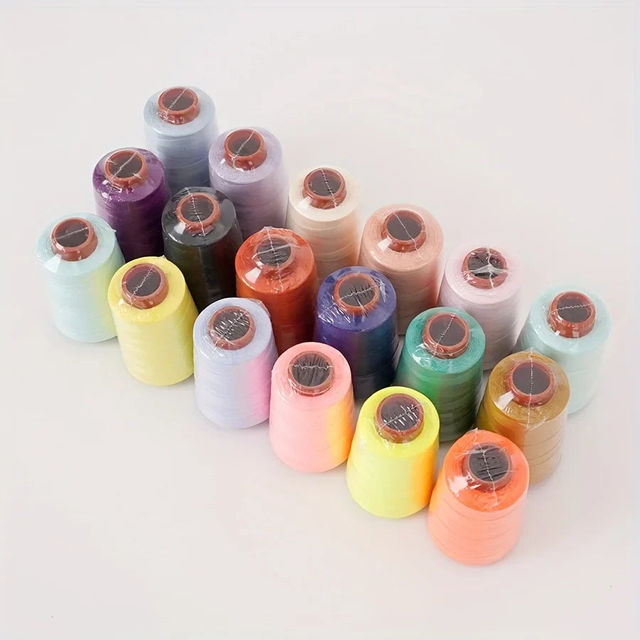 6-Color Polyester Sewing Thread Set – 800 Yards per Spool