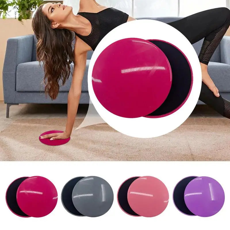 2-Sided Pilates Gliding Discs | Core Sliders for Full Body Workout