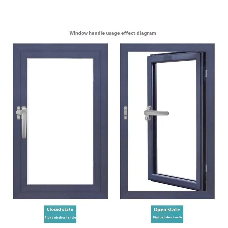Aluminum Alloy Casement Window Handle with Lock | Thickened