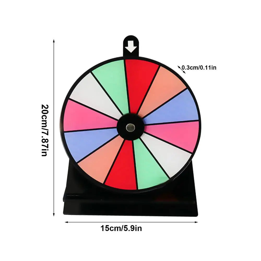 Prize Wheel Spinner with Stand – 12-Slot Erasable Roulette