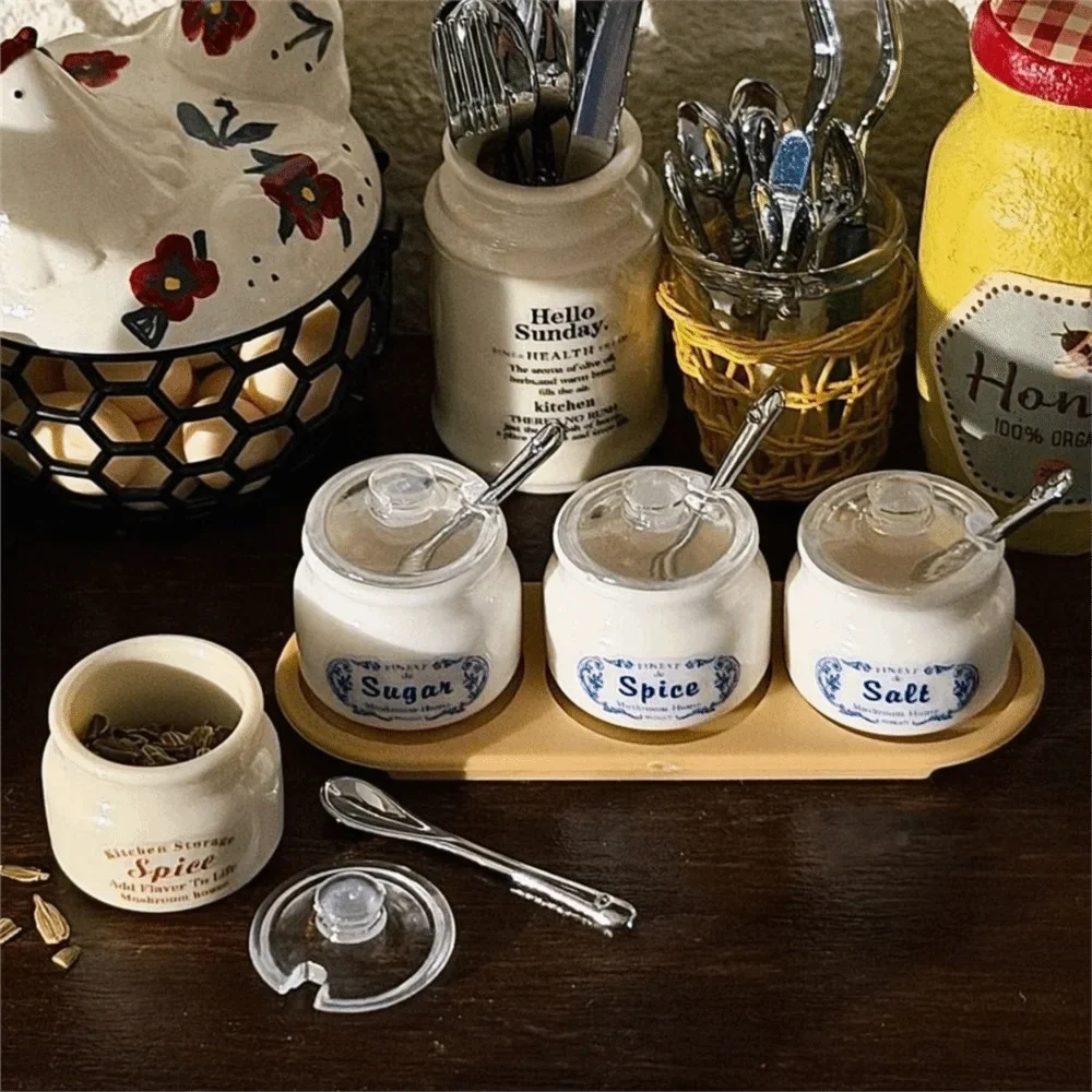 Miniature Dollhouse Spice Jars Set – 1/6 & 1/12 Scale Kitchen