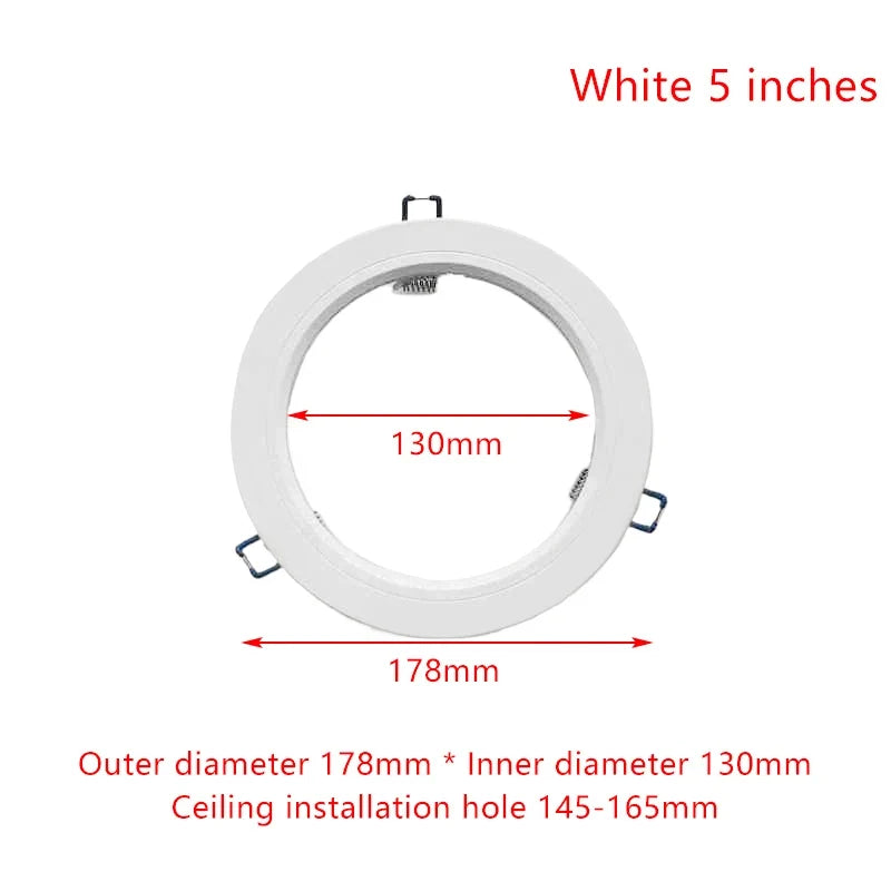 White LED Downlight Adapter Rings – Hole Enlarger & Spotlight Frames