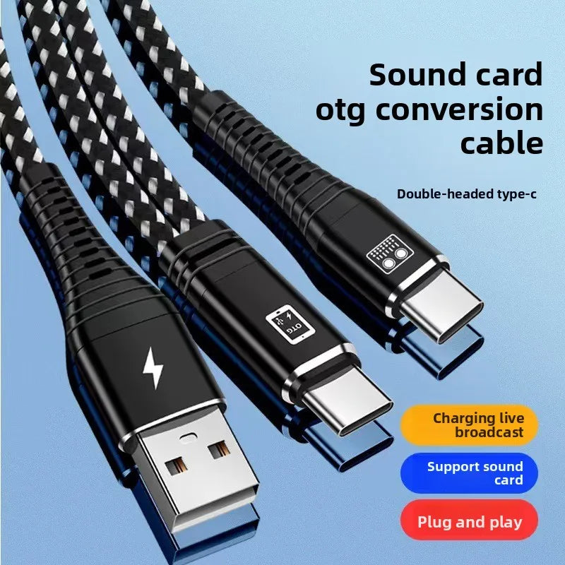 Live Streaming Sound Card OTG Adapter Cable for Android