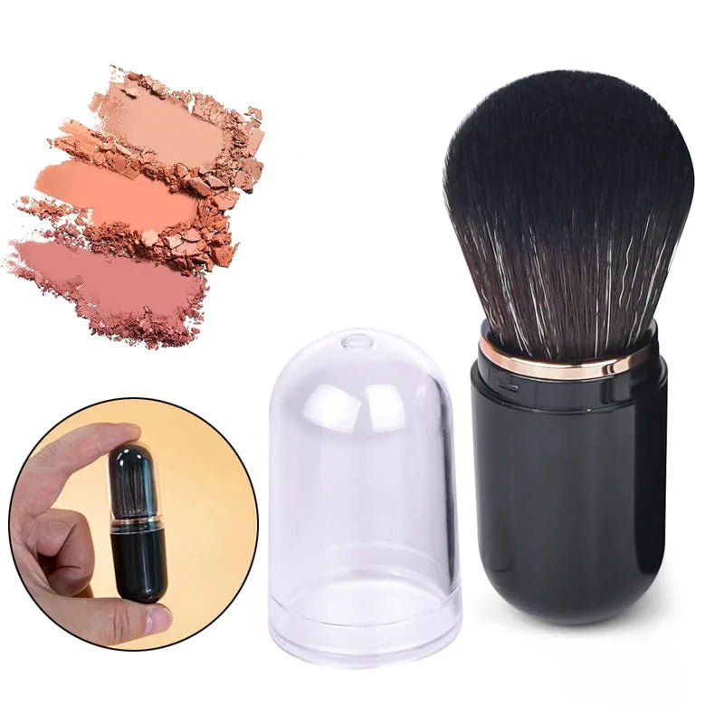 Retractable Kabuki Brush – Capsule Travel Makeup Brush