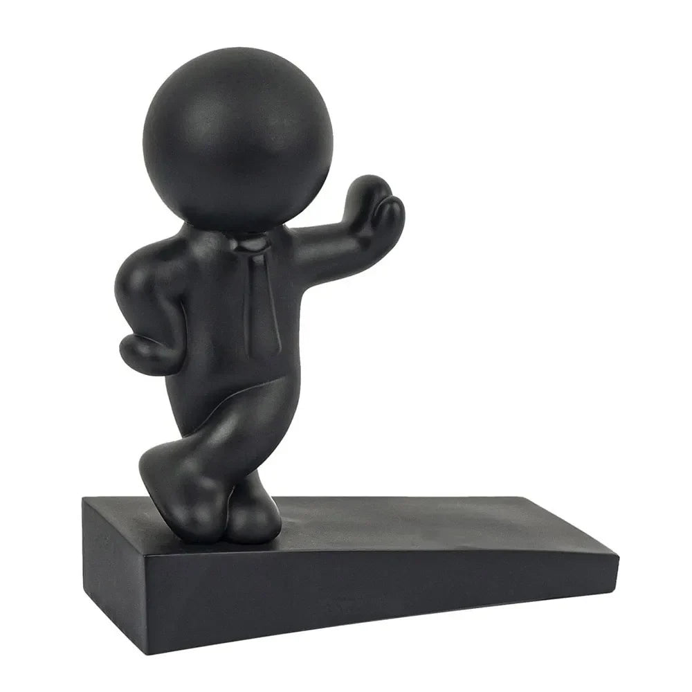 Cute Cartoon Action Figure Door Stop – No-Drill Non-Slip