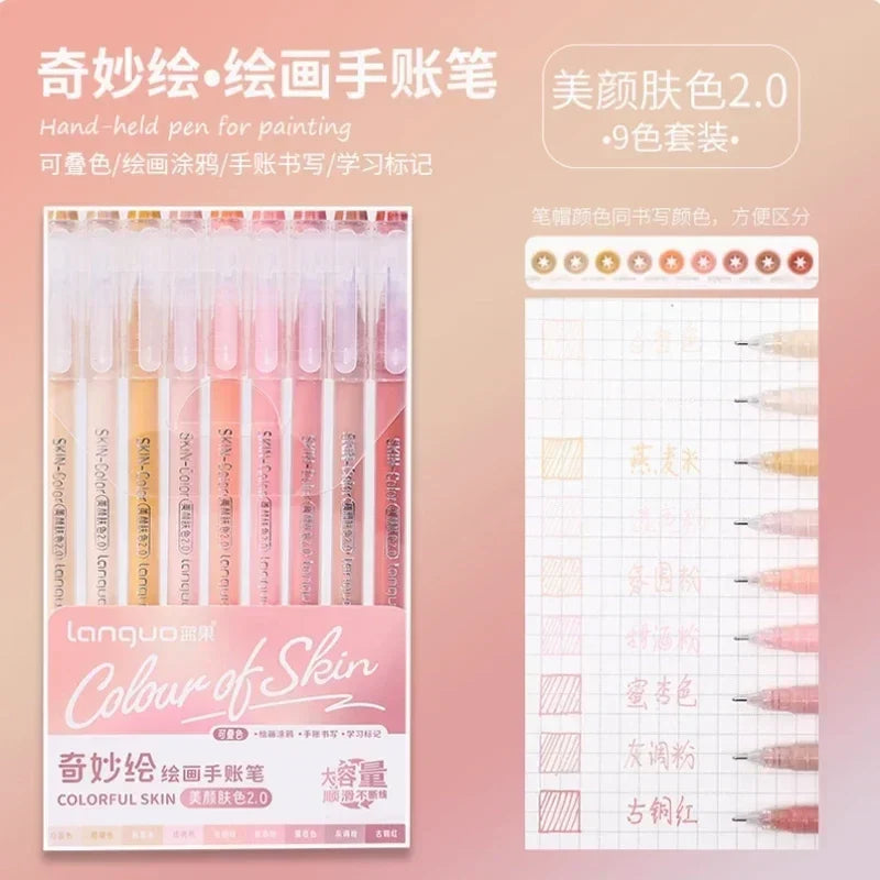 Glitter Gel Pen Set 162 Colors – 0.5mm & 1.0mm Art Pens