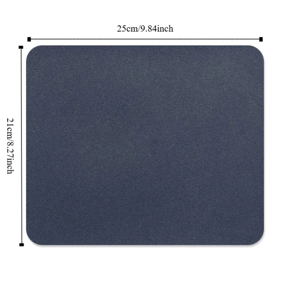PU Leather Mouse Pad – Non-Slip Gaming Desk Mat | 250×210mm