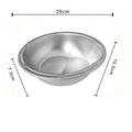 Stainless Steel Rice Strainer Bowl | Heavy-Duty Colander