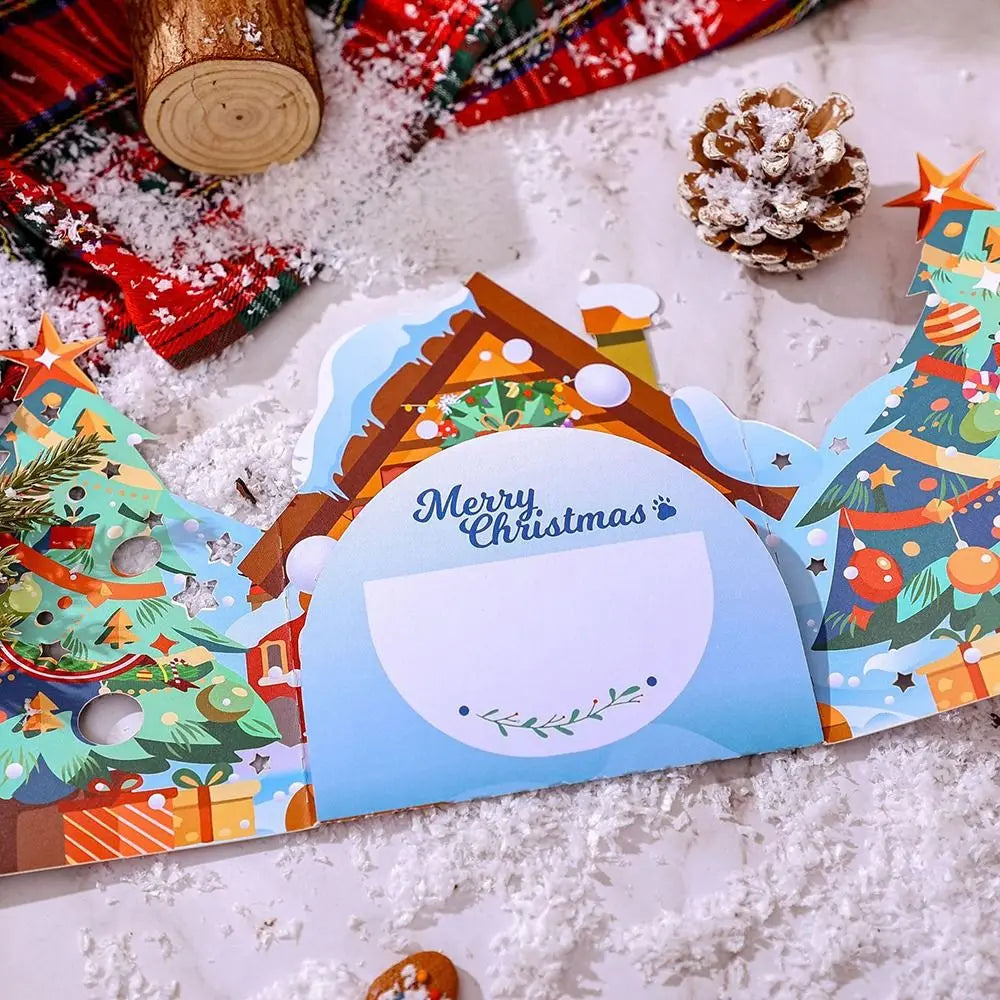 3D Pop-Up Christmas Cards – Santa & Xmas Tree Multicolor