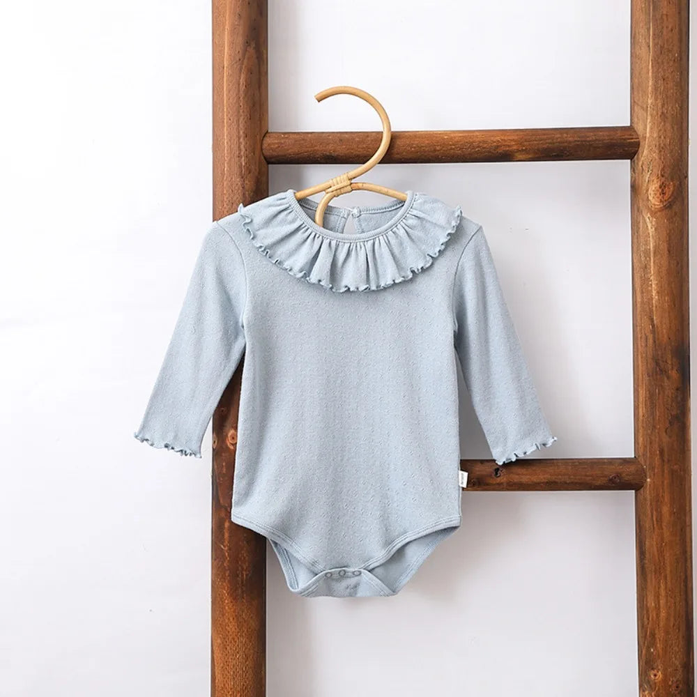 Pure Cotton Baby Girl Bodysuit – Seamless Breathable Summer