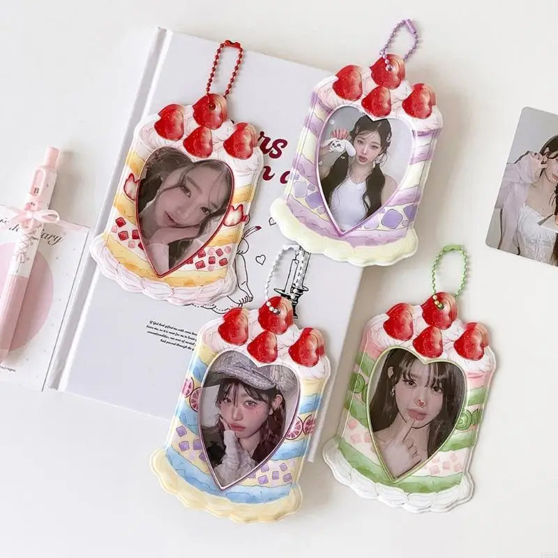 Strawberry PVC Photo Card Holder Sleeve – Cute Bag Charm
