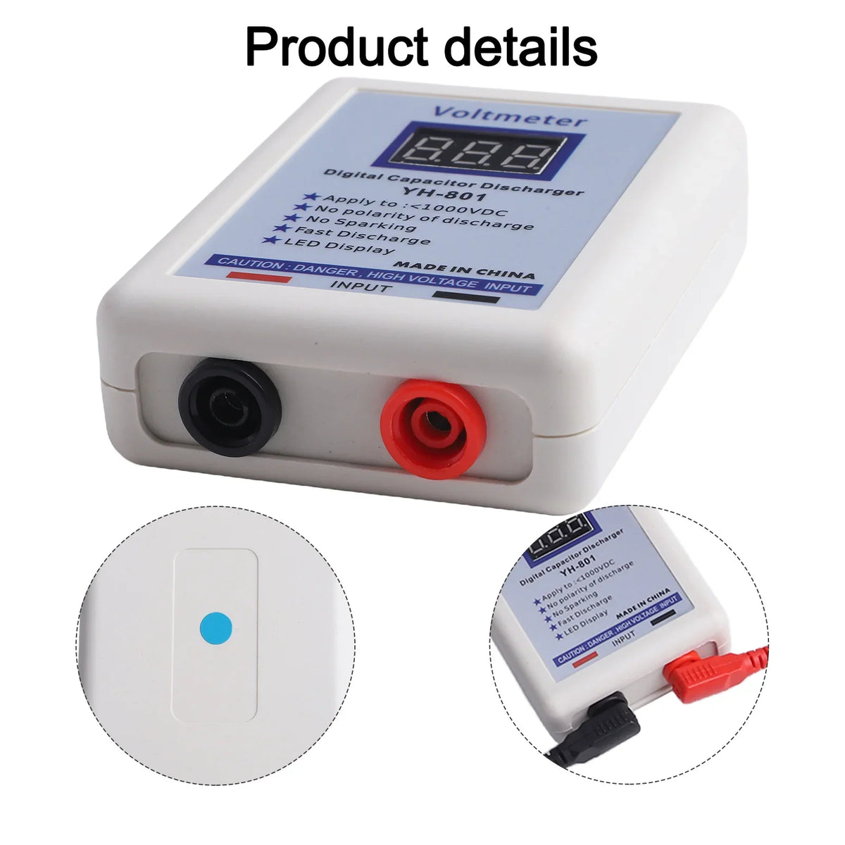 YMC-02 800V Capacitor Discharge Pen with DC Voltmeter