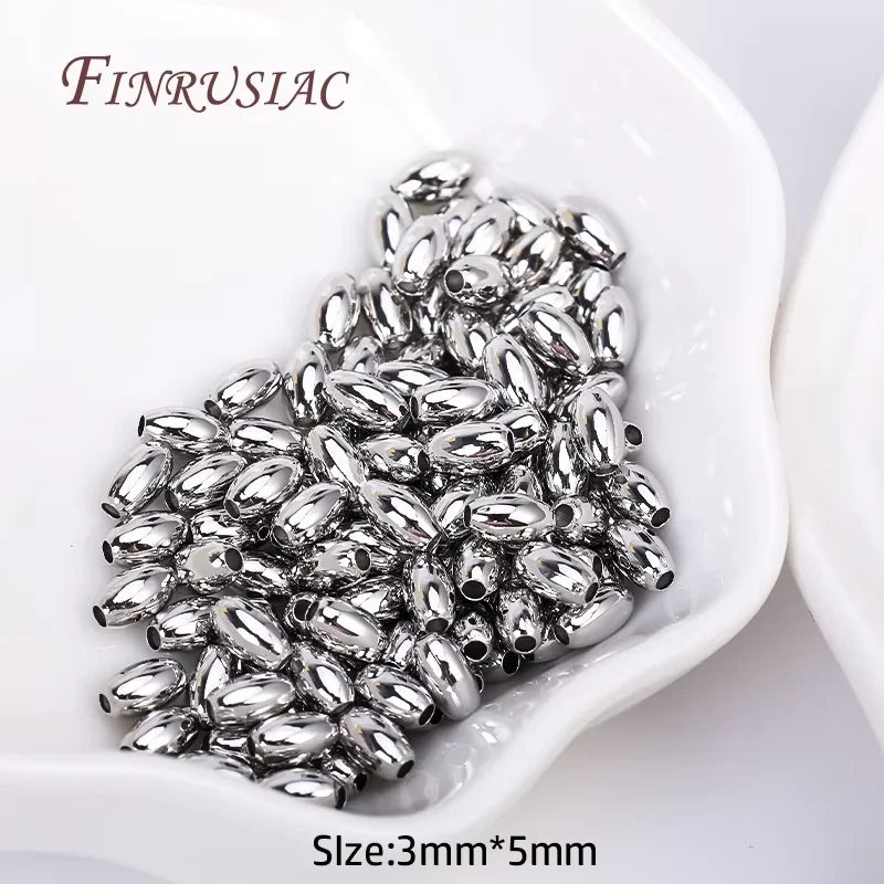 6mm 18K Gold Plated Brass Round Spacer Beads | DIY Jewelry