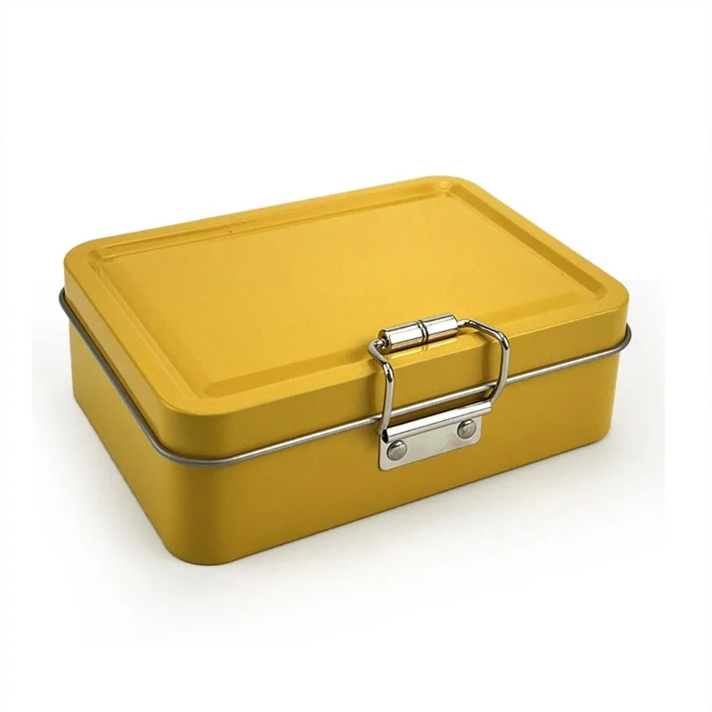 Metal Flip Lid Fishing Tin Box – Hook & Tackle Storage Organizer