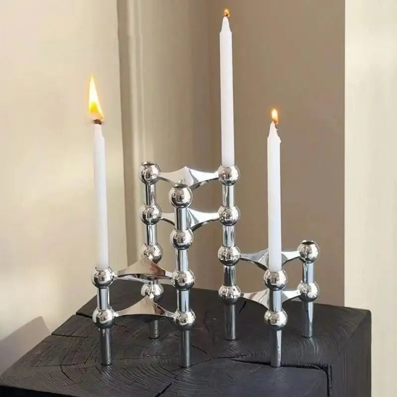 Nordic Geometric Candlestick Holder | Luxury Tabletop Decor
