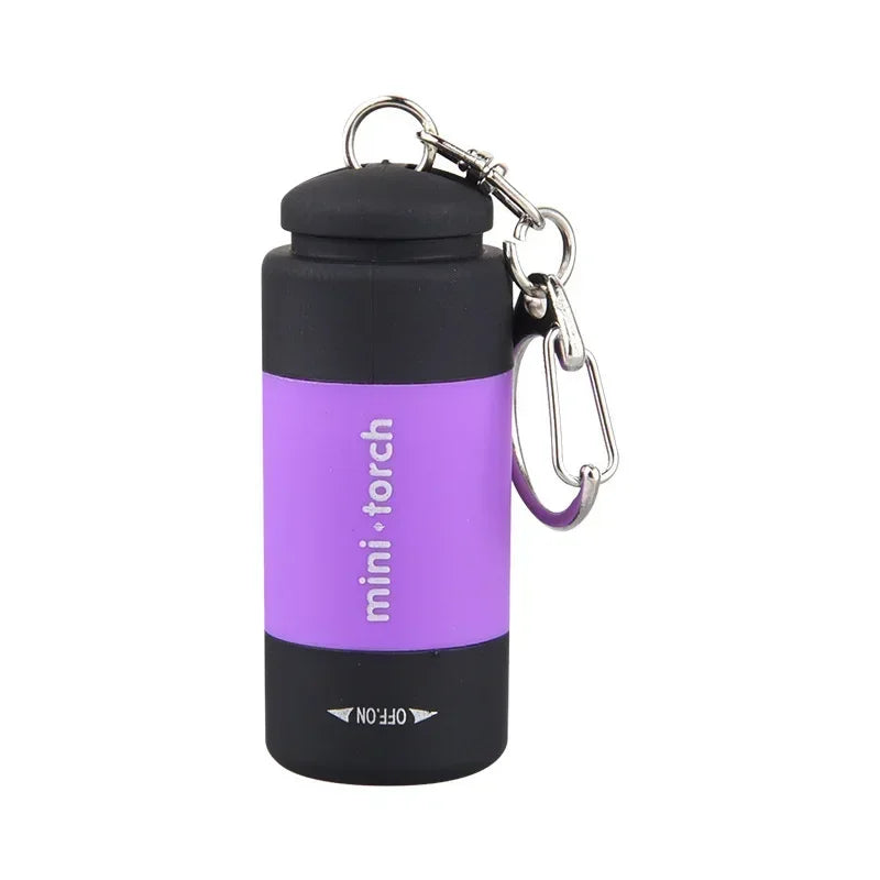 USB Rechargeable LED Keychain Flashlight – Waterproof Pocket Torch