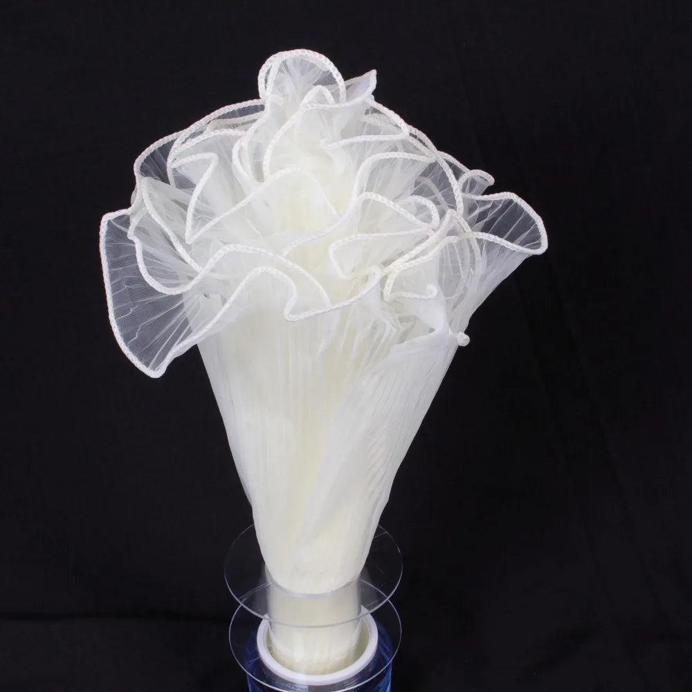 Pearl Wave Mesh Flower Bouquet Wrapping Yarn 28cm x 4 Yards
