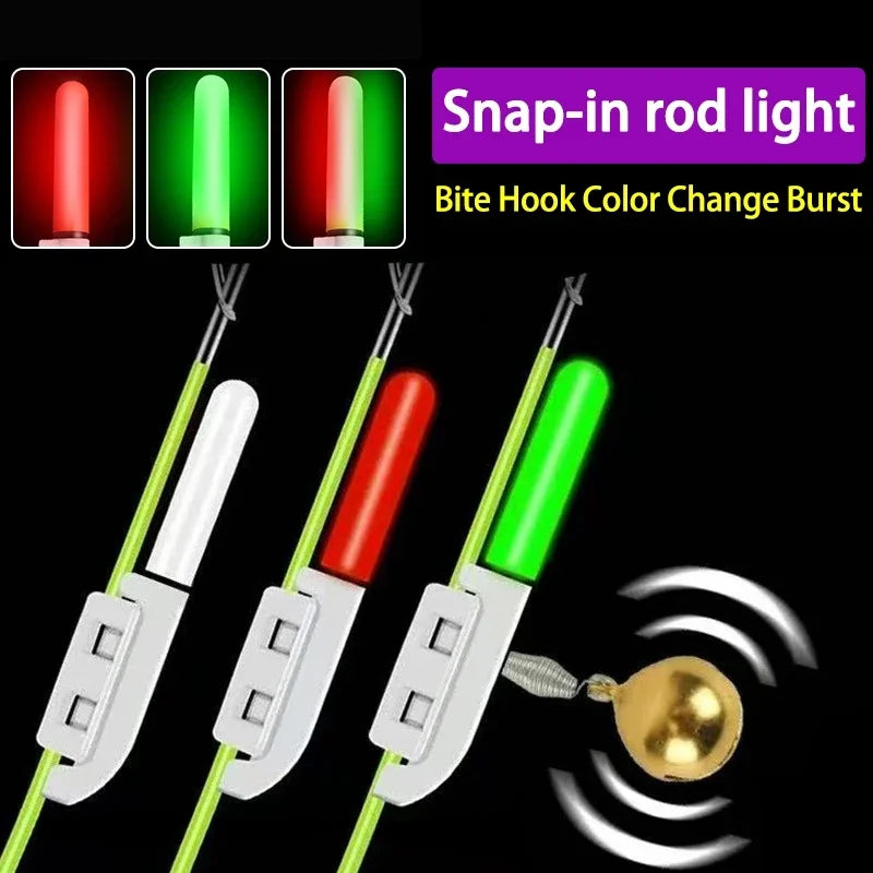 5Pcs LED Fishing Bite Alarm Light Stick Rod Bell CR425