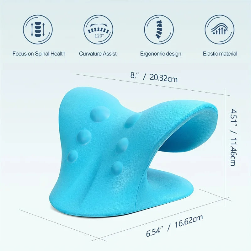 C-Shaped Neck Traction Pillow – Cervical Alignment Support