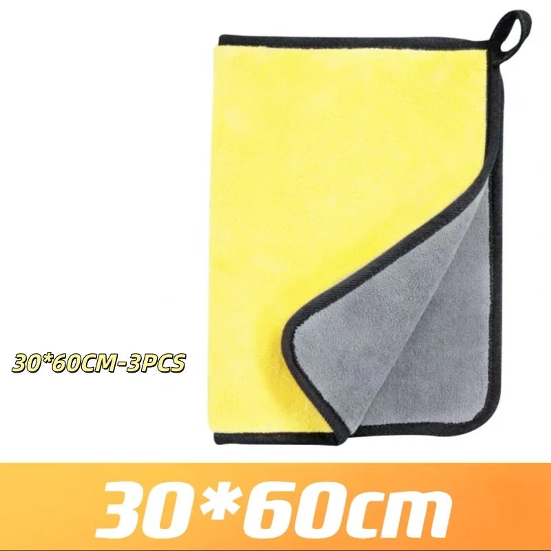 Microfiber Car Cleaning Towels – Quick-Dry Double Layer Cloth