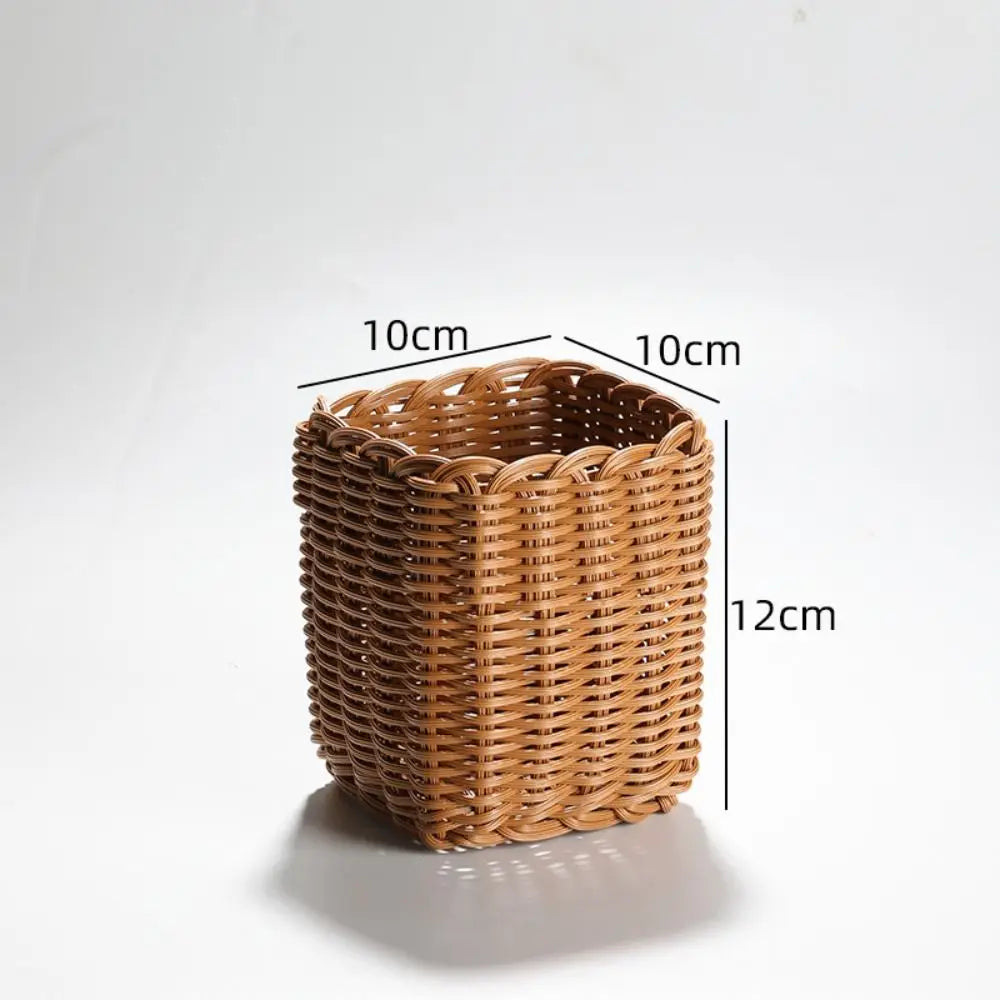 Handwoven Wicker Serving Baskets – 10 Styles | Rattan-Look