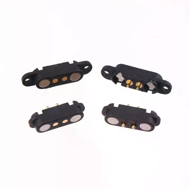 Waterproof 2-Pin Pogo Pin Connector 2.54mm 2A DC Power Pair