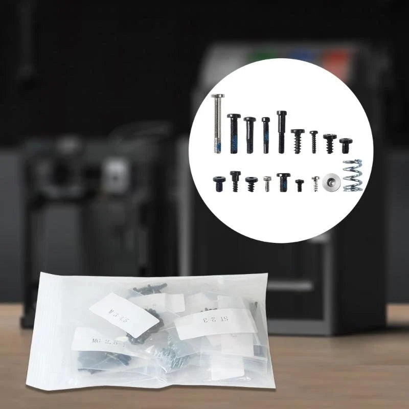 Metal Screw & Spring Kit for X1 P1P 3D Printer | Fixing Set