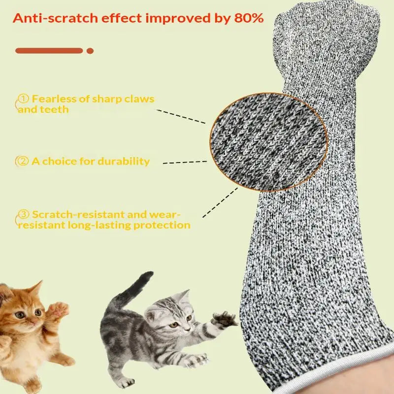 Scratch & Bite Resistant Pet Handling Gloves – HPPE, 1 Pair