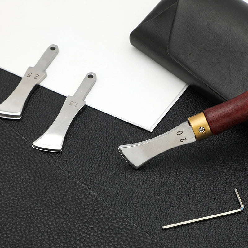 Leather Edge Creaser Tool – Stainless Steel Hot Press Liner