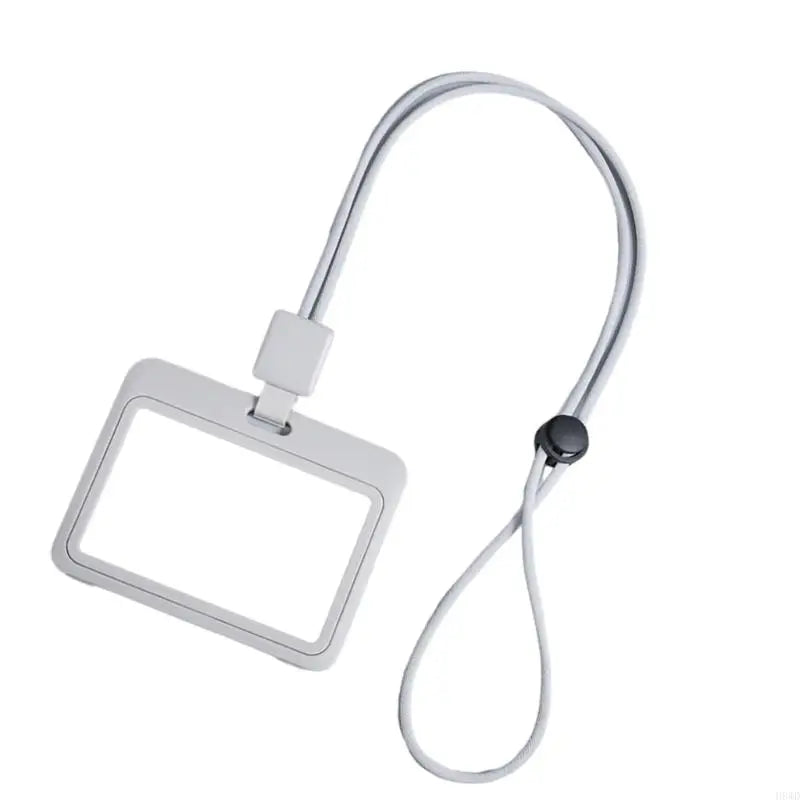 Retractable Lanyard & Clear Card Holder Badge Reel Set