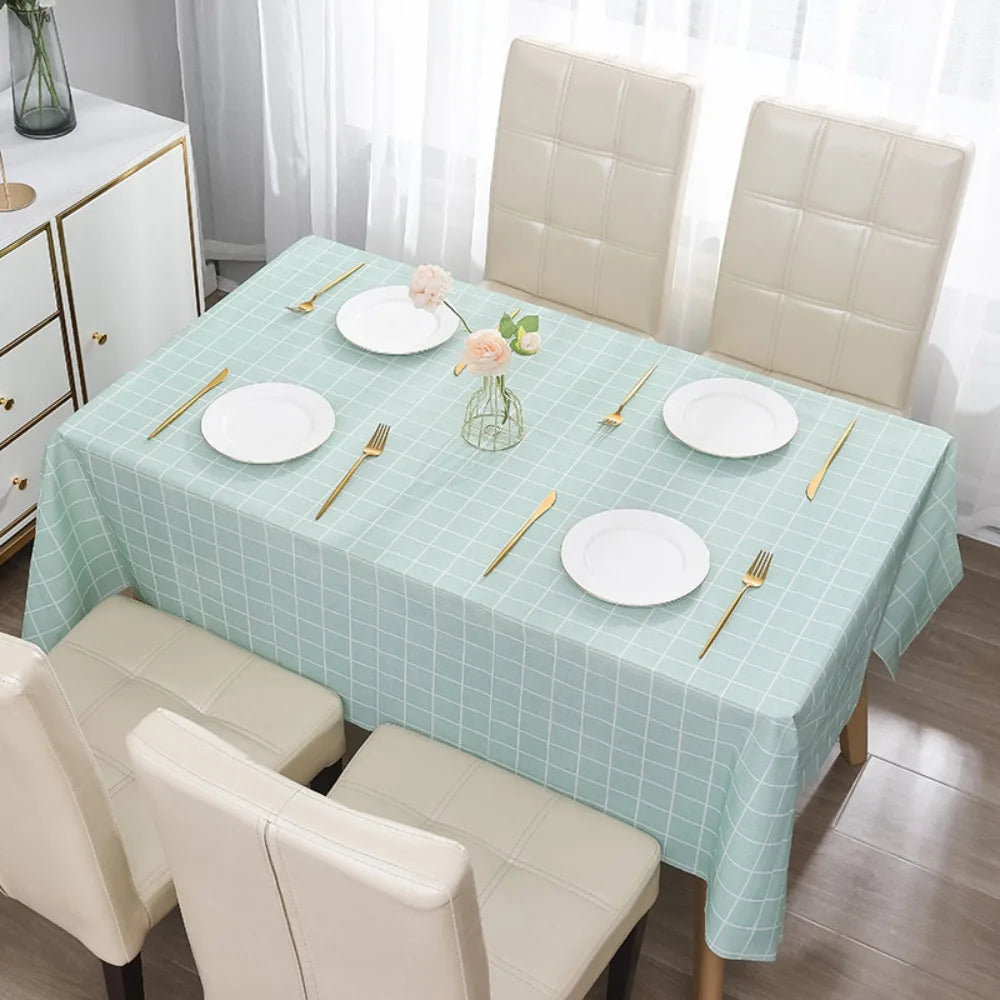 PEVA Waterproof Tablecloth – Floral Rectangle Table Cover