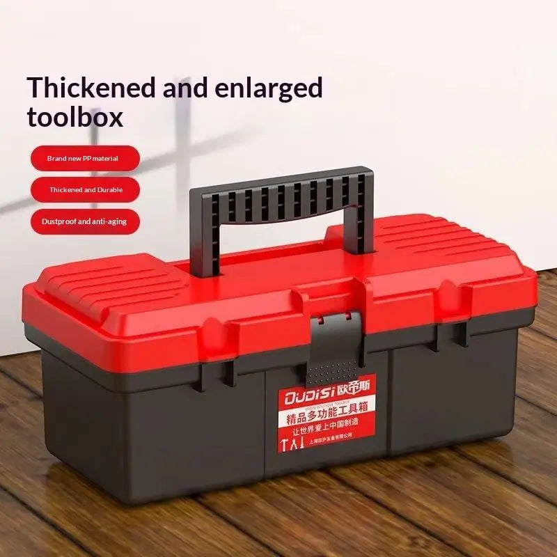 13-Inch Portable Tool Storage Box with Handle – ABS Plastic