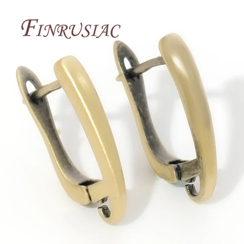 Bronze Earring Hooks DIY Jewelry Findings – Brass Gold Plated