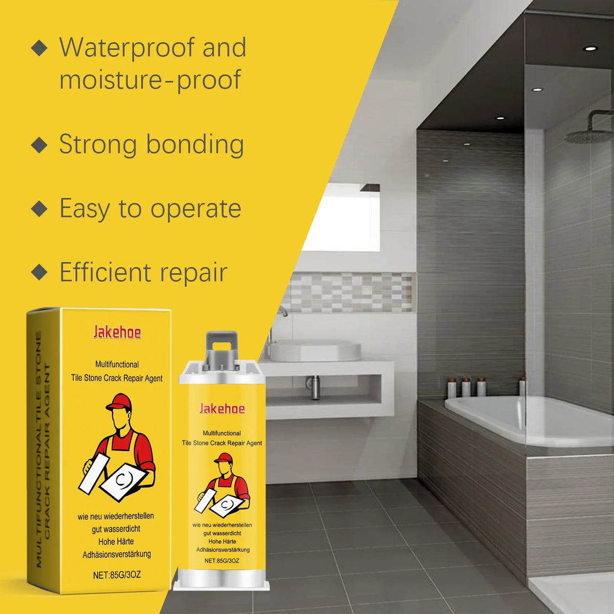 Tile & Stone Crack Repair Kit – Porcelain, Marble, Granite