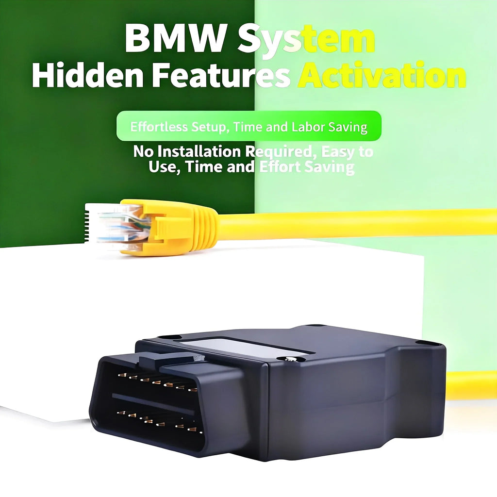 ENET Ethernet to OBD Cable for BMW F-Series E-SYS Coding