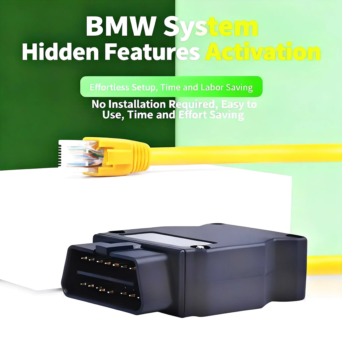ENET Ethernet to OBD Cable for BMW F-Series E-SYS Coding