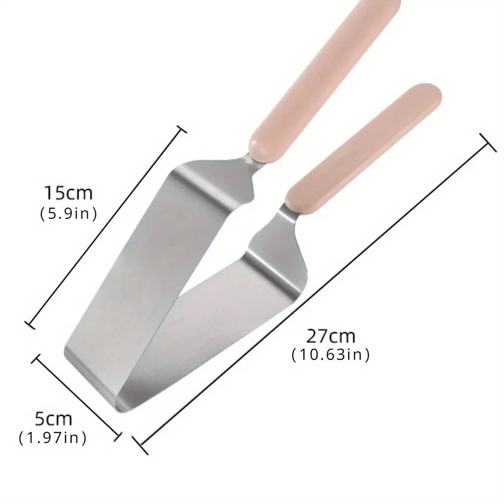 Stainless Steel Cake Dividing Knife & Triangle Cutting Clip