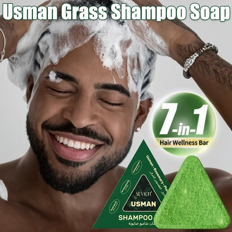 Sevich Usman Grass Herbal Solid Shampoo Bar 120g | Hair Care