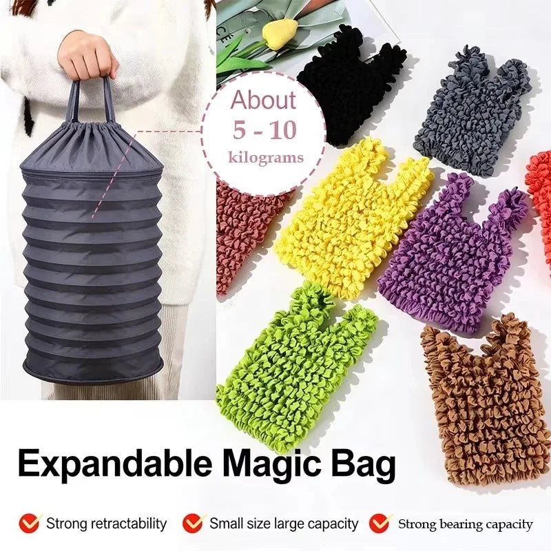 Expandable Bubble Bag Stretch Tote – Large Capacity Reusable