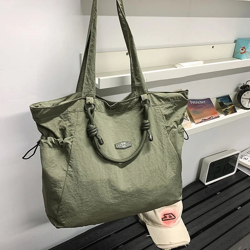 Nixie Large Nylon Tote Bag – Shoulder, Travel & Commute Bag