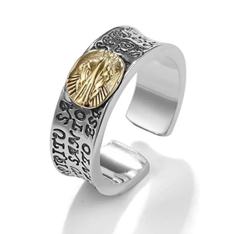 Vintage Punk Dragon Snake Tiger Adjustable Ring | Unisex