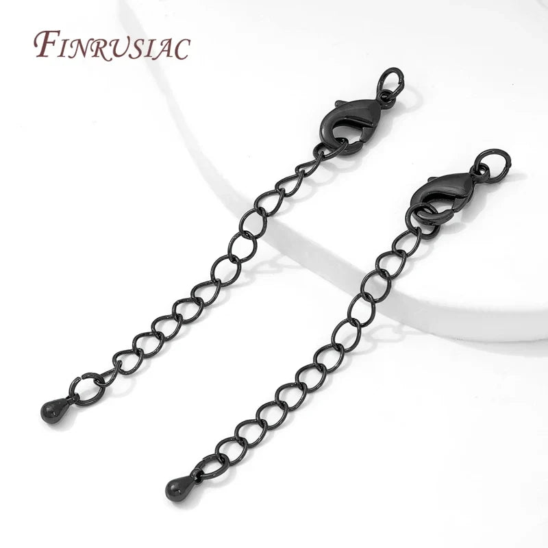 Black Brass Lobster Clasps & Rings – 9.5mm 12mm 15mm | FINRUSIAC